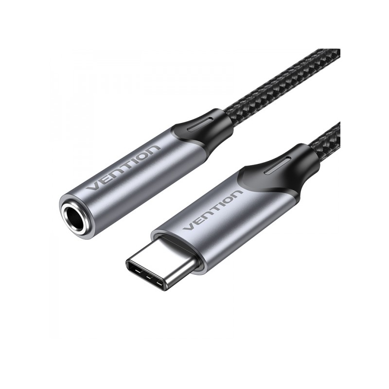 Adattatore da jack audio femmina da 3.5 mm a USB-C di Vention - 0.10 m - Grigio