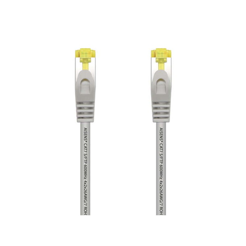 Cavo di rete Aisens Cavo patch RJ45 LSZH Cat.7 600 Mhz S/FTP PIMF AWG26 - 3.0 M - Colore grigio