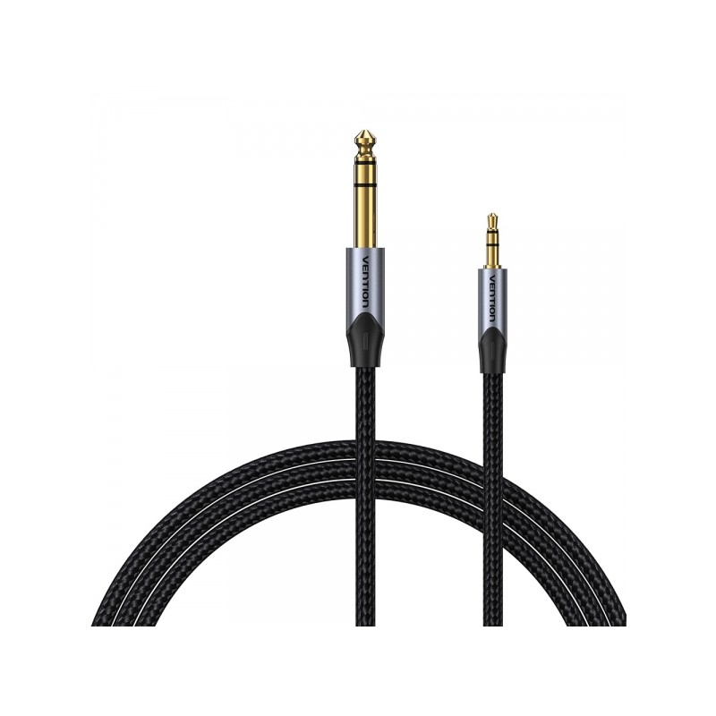 Cavo stereo Vention da Jack 3.5 maschio a Jack 6.3 maschio - 1 m - Colore grigio