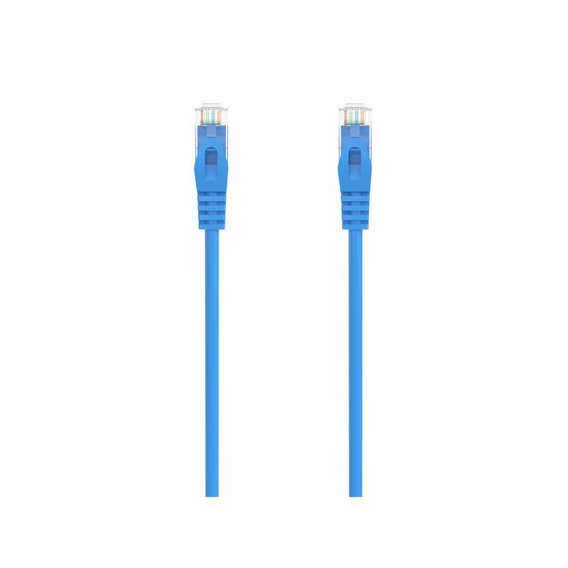 Cavo toppa per cavo di rete Aisens RJ45 LSZH CAT.6A 500 MHZ UTP AWG24 - 25CM - Colore blu