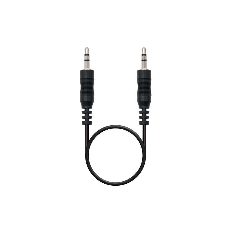 Cavo audio stereo Nanocable  jack da 3.5 mm maschio a jack da 3.5 mm maschio 0.30 m - colore nero
