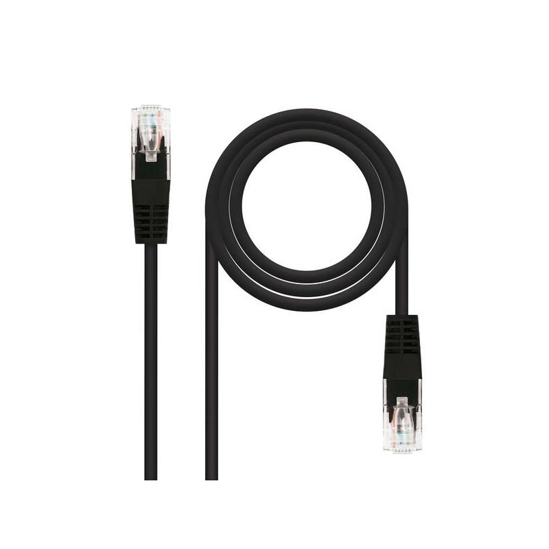 Cavo patch di rete Nanocable  RJ45 CAT.6 UTP AWG24 - 25 cm - Colore nero
