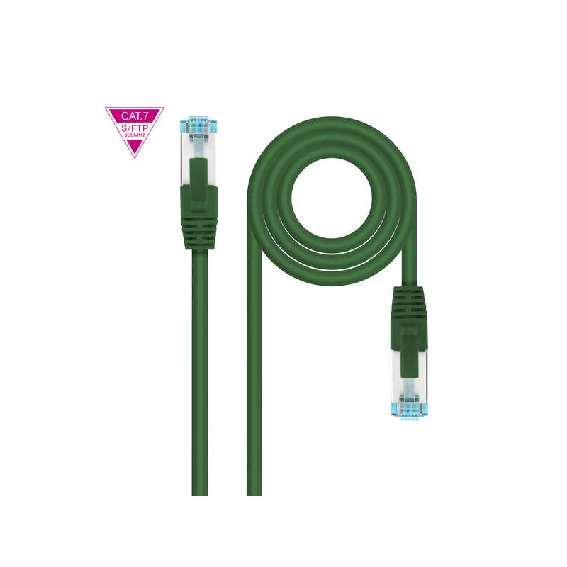Cavo di rete Nanocable  Cat.7 LSZH SFTP PIMF AWG26 50 cm - Colore verde