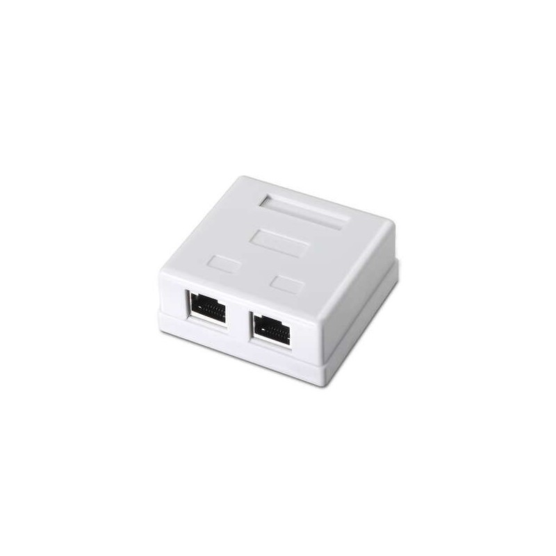 Aisens Rosetta di superficie RJ45 Cat.6 FTP 2 prese - Colore bianco