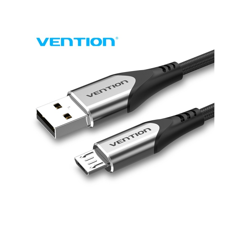 Cavo micro USB reversibile di Vention - Carica rapida 3A - Trasmissione a 480 Mbps - Maggiore durata - Protezione della 