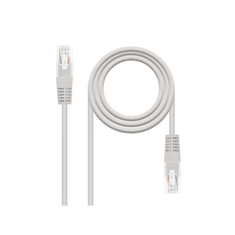 Cavo di toppa del cavo di rete Nanocable RJ45 LSZH Cat.6 UTP AWG24 0.50 m - colore grigio