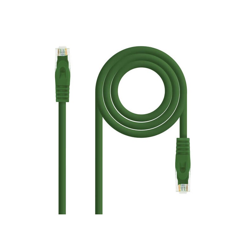 Cavo toppa per cavo di rete Nanocable RJ45 LSZH Cat.6a UTP AWG24 0.50 m - Colore verde