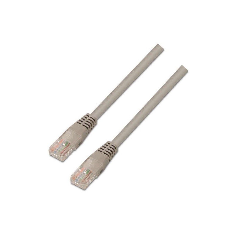 Cavo di rete Aisens Patch Cord RJ45 LSZH Cat.6 UTP AWG24 - 1.0 m - Senza alogeni - 10/100/1000 Mbit/s - Colore grigio