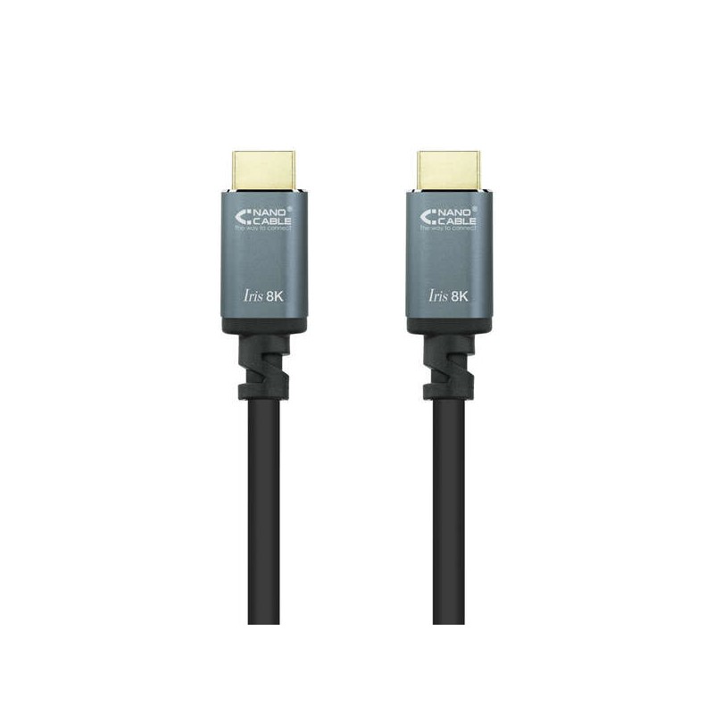 Cavo HDMI Nanocable 2.1 Iris 8K A/MA/M 0.5 m - Colore nero