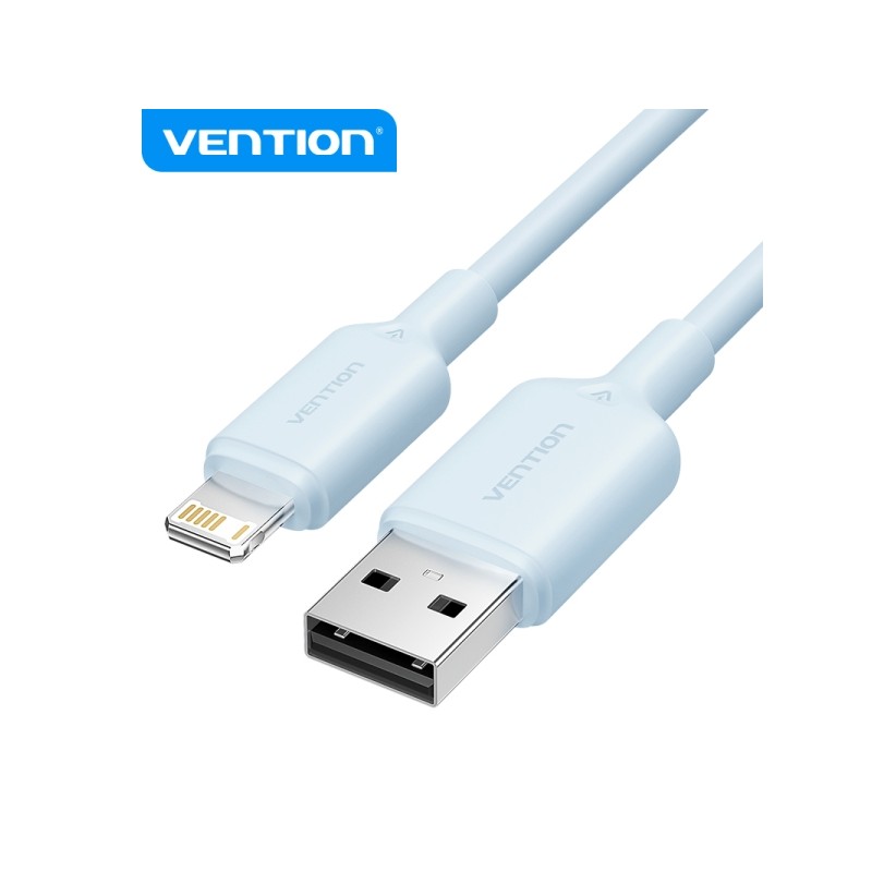 Vention Cavo USB 2.0 Lightning - Trasmissione 480Mbps - Uscita 2.4A - Colore blu