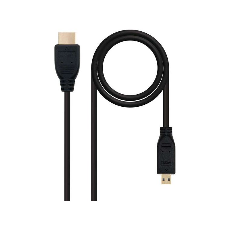 Cavo Nanocable Micro HDMI v1.4 maschio a HDMI v1.4 maschio 1.80 m - Alta velocità - Colore nero