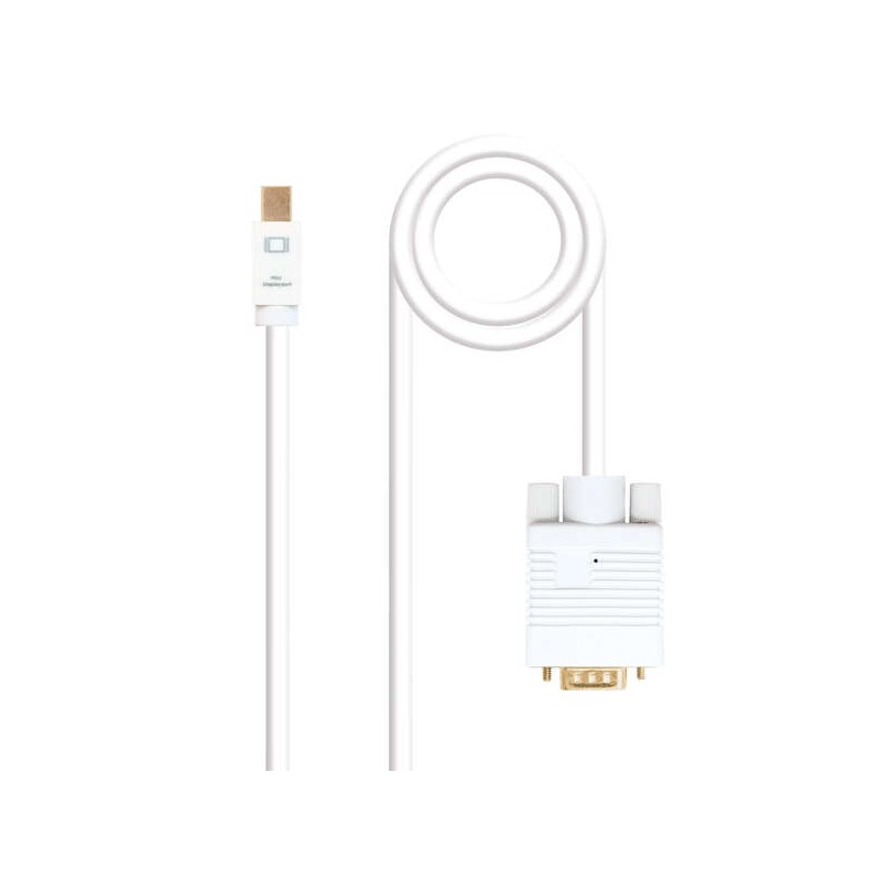 Cavo convertitore Nanocable Mini DP maschio a VGA maschio da 5 m - colore bianco