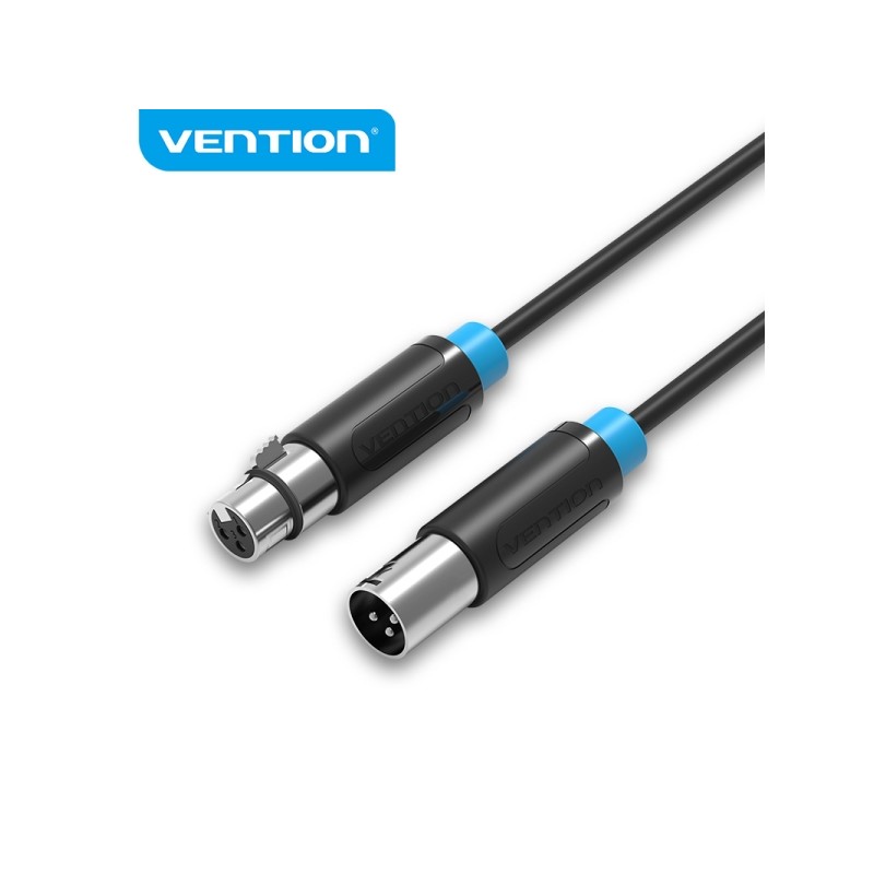 Vention Cavo microfonico XLR - Interfaccia placcata oro - Conduttore in bronzo smaltato - Alloggiamento in lega di allum