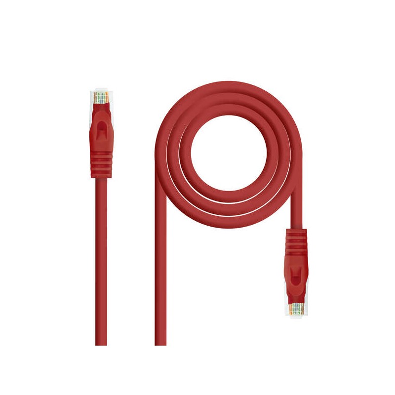 Cavo patch per cavo di rete Nanocable  LSZH Cat.6A UTP AWG24 30 cm - Colore rosso