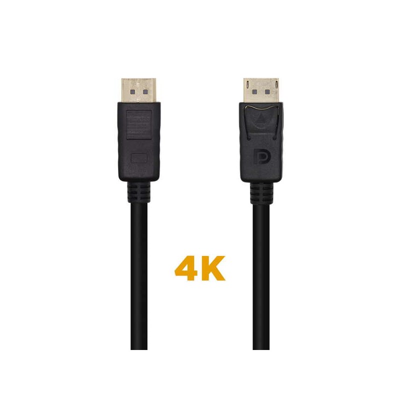 Cavo Aisens Displayport V1.2 4K@60Hz - DP/M-DP/M - 1.0 m - Nero