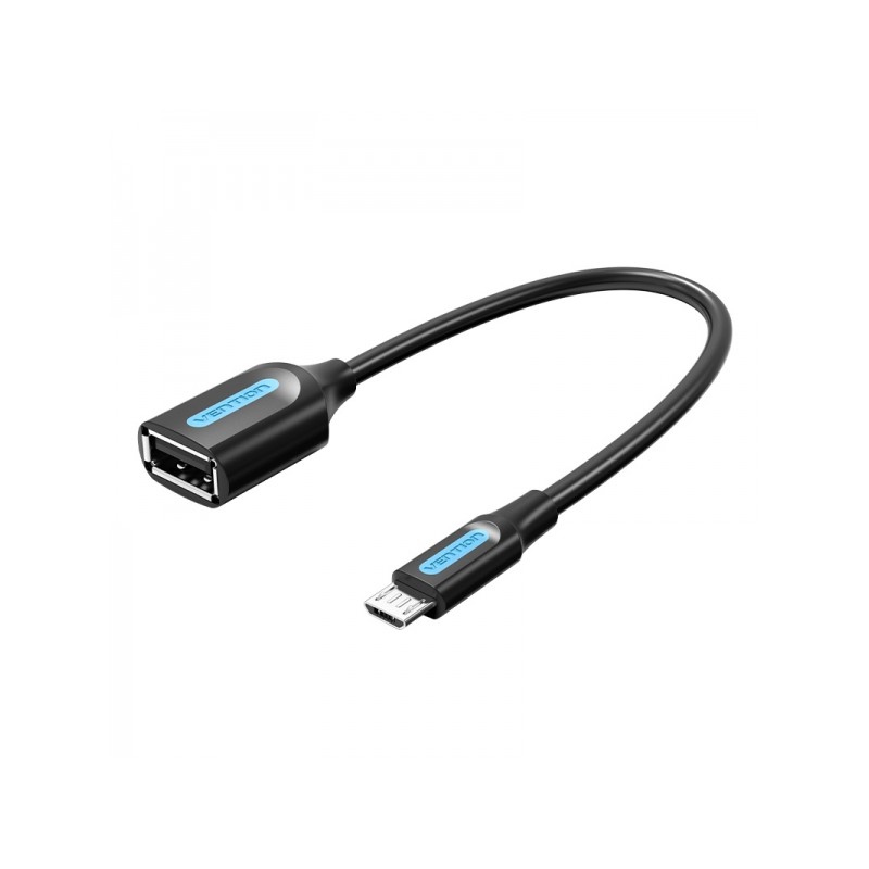 Vention OTG Cavo OTG USB 2.0 Micro-B maschio a USB A femmina - 0.15 m - Nero