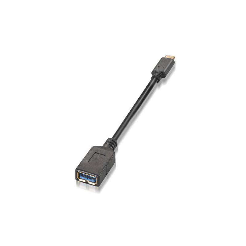 Cavo Aisens USB 3.1 Gen1 5Gbps 3A - Tipo USB-C/MA Femmina - 15 cm - Colore nero