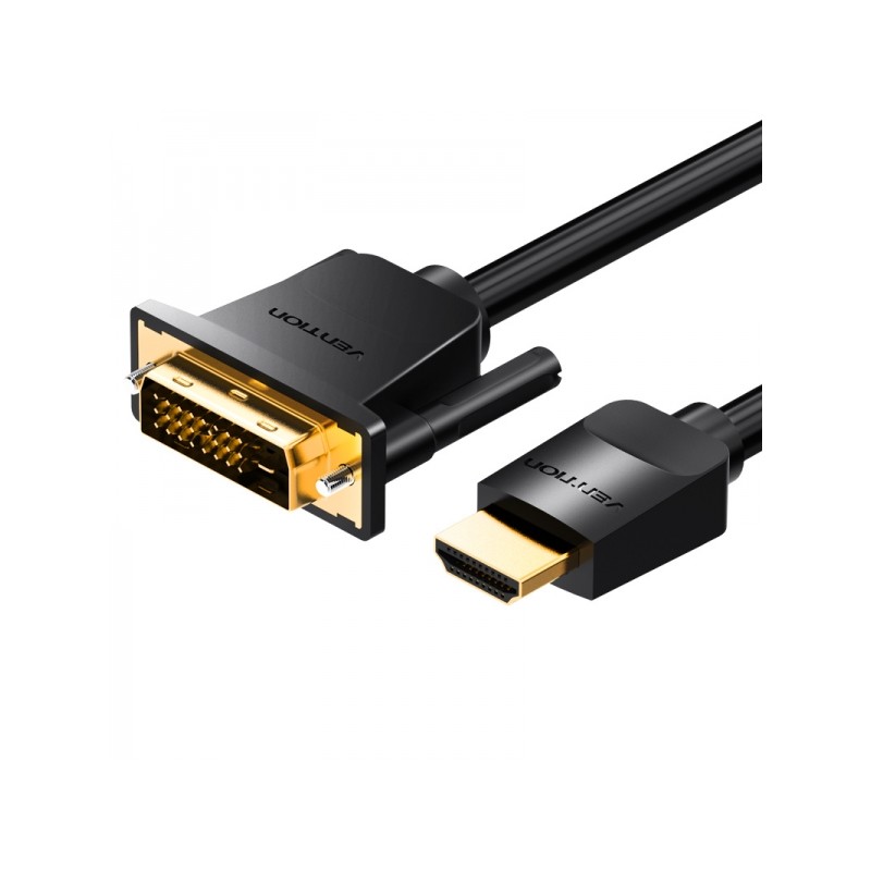 Vention Convertitore da DVI maschio a HDMI maschio - 2 m - Colore nero