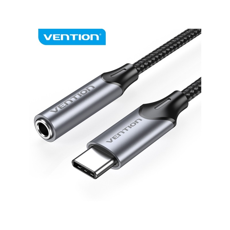 Vention USB-C to 3.5mm Jack DAC 5 - Suono ad alta fedeltà - Chip audio professionale - Compatibilità universale - Colo