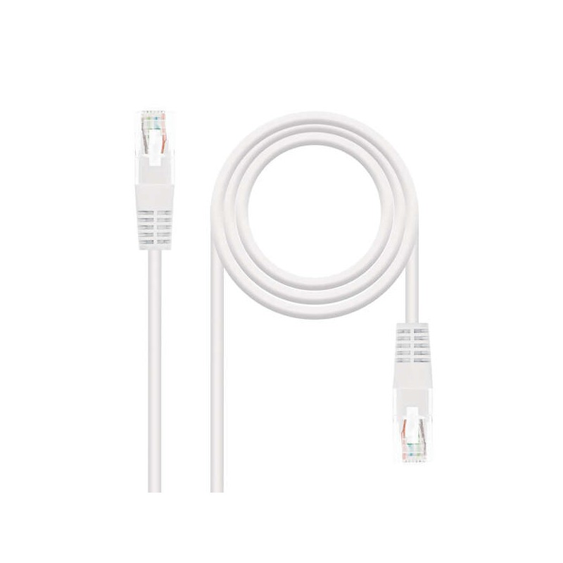 Cavo toppa per cavo di rete Nanocable RJ45 Cat.6 UTP AWG24 0.50 m - Colore bianco