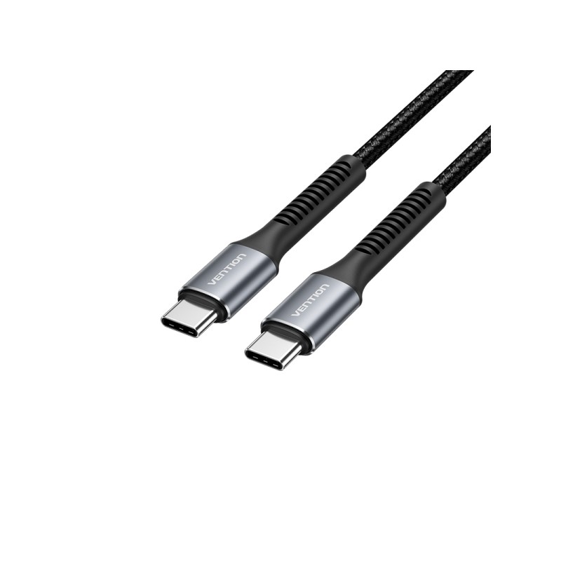 Vention Cavo da USB-C a USB-C - Trasmissione 480Mbps - Potenza 60W - Materiale alluminio - Connettore USB-C maschio a US