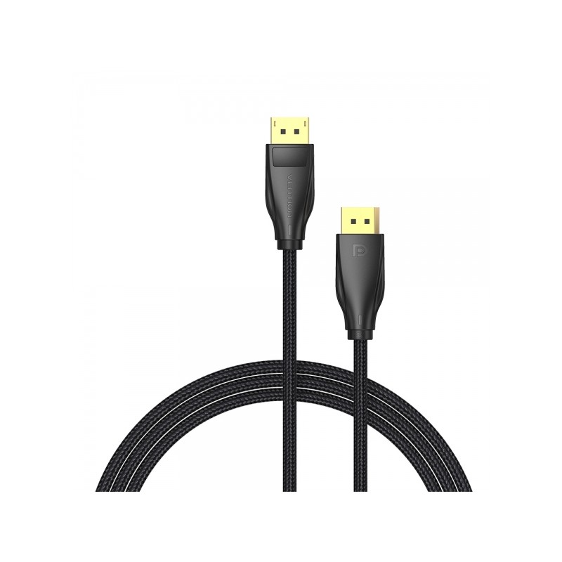Vention DisplayPort 1.4 8K DP a DP Cotton Twisted - 3 m - Nero