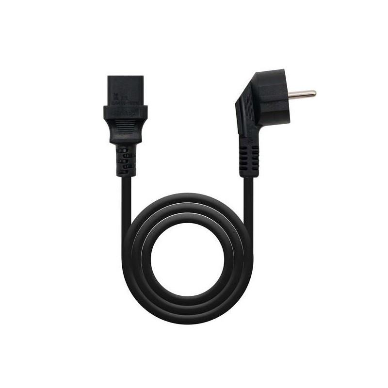 Cavo di alimentazione CPU Nanocable - Shucko CEE7 maschio a C-13 femmina 10 m - Colore nero