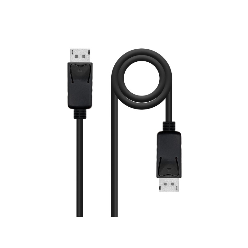Cavo Displayport 1.2 CCS DP/M-DP/M Nanocable - Lunghezza 1 m - Supporta risoluzioni video fino a 4K - Colore nero
