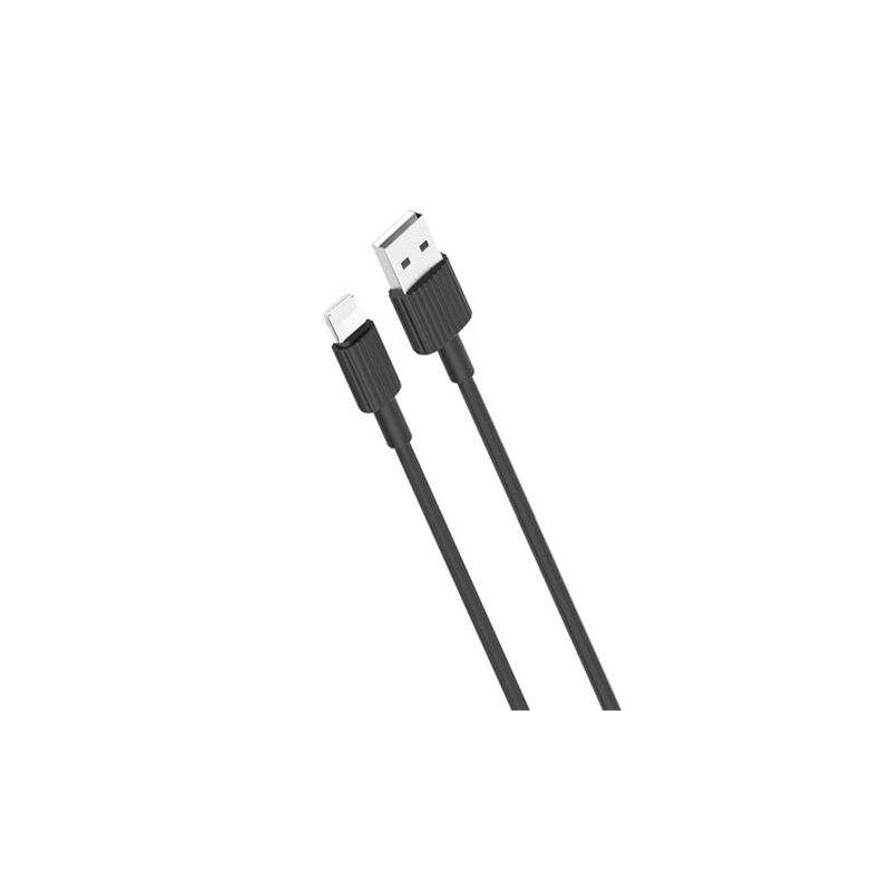 Cavo USB in silicone XO NB156 - Lightning - 2.4 A - 1 m - Colore nero