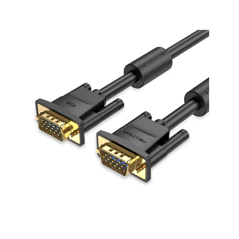 Vention SVGA Cavo VGA maschio a VGA maschio - 25 m - Nucleo in ferrite - Colore nero