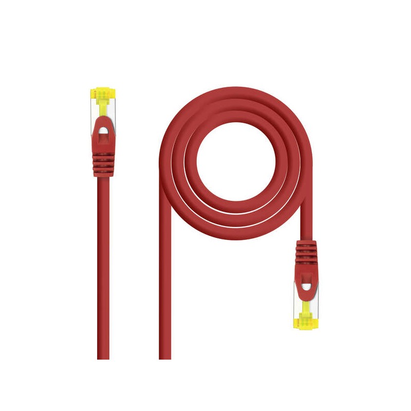 Cavo di toppa del cavo di rete Nanocable RJ45 LSZH Cat.6a SFTP AWG26 1m - colore rosso