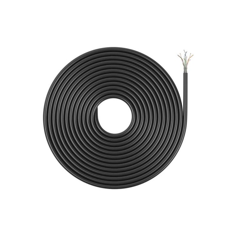 Cavo di rete esterno impermeabile Aisens RJ45 Cat.6 UTP rigido CCA AWG23 - 305 m - Colore nero