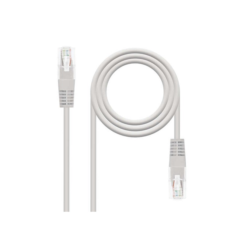Cavo toppa per cavo di rete Nanocable RJ45 Cat.6 UTP AWG24 - 1.5 m - Colore grigio