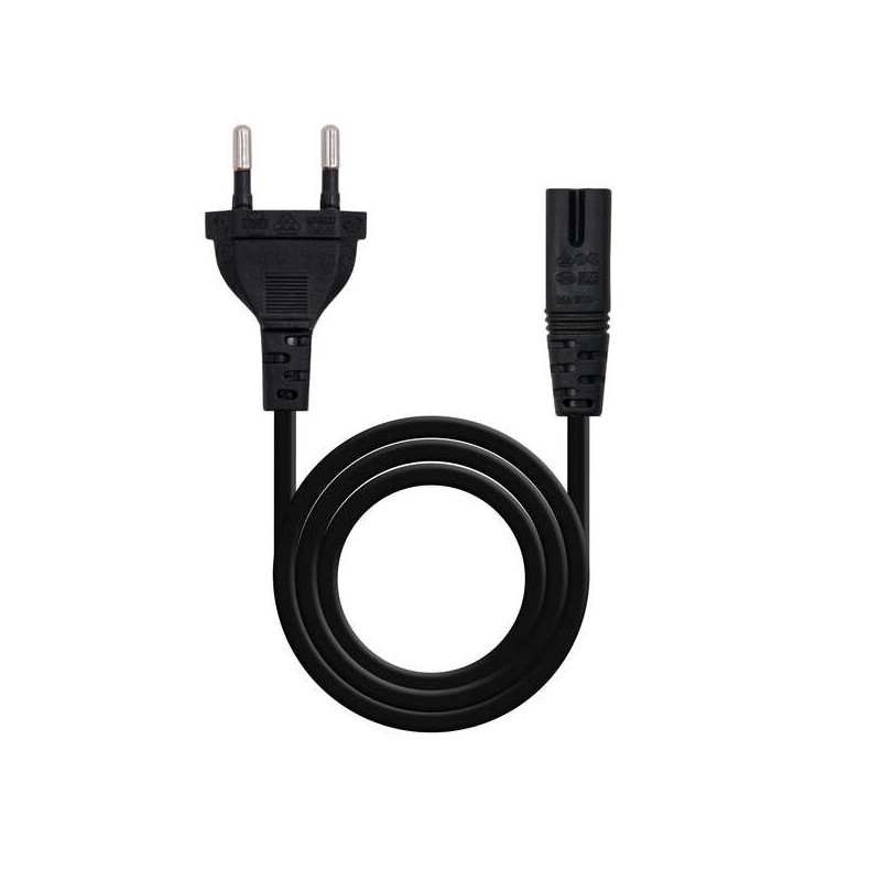 Cavo di alimentazione Nanocable modulo 8 CEE7/16 maschio a C7 femmina 1.50 m - colore nero