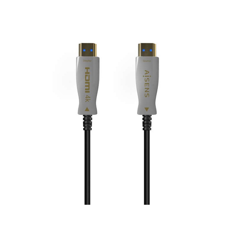 Cavo HDMI Aisens V2.0 AOC Premium Alta Velocità / HEC 4K@60Hz 4:4:4 18 GBPS - A/MA/M - 100 m - Colore Nero