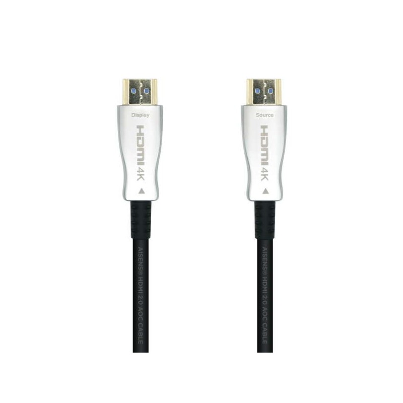 Cavo HDMI Aisens V2.0 AOC (cavo ottico attivo) Premium ad alta velocità/ HEC 4K@60HZ 18 GBPS - A/MA/M - 50 m - Colore n
