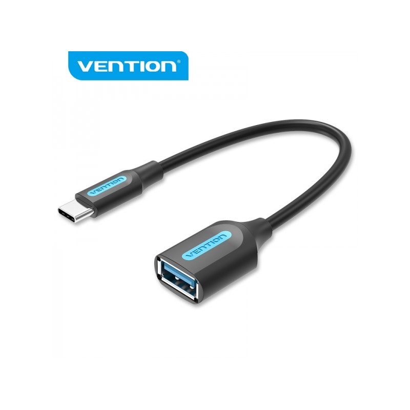 Adattatore da USB 3.1 maschio a USB-C femmina di Vention - 0.15 m - Nero