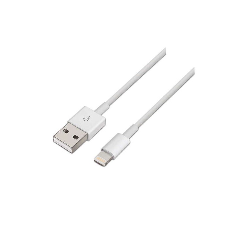 Cavo Aisens da Lightning a USB 2.0 - Lightning/M-USB A maschio - 1.0 m - Bianco