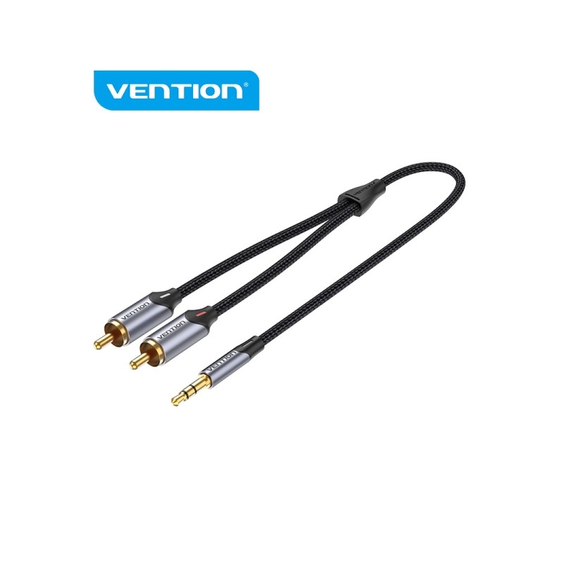 Vention Cavo audio RCA - Suono Hi-Fi - Eliminazione del rumore - Conduttore in rame 29AWG - Interfaccia placcata oro - C