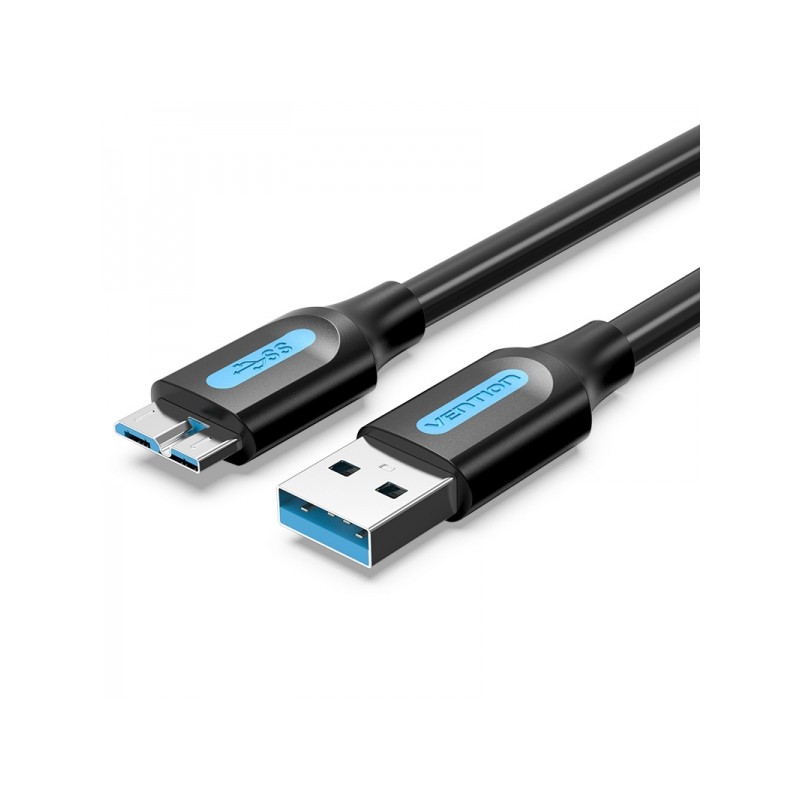 Vention Cavo da USB 3.0 maschio a MicroUSB maschio - 2A - 10W - 5Gbps - 3m - Colore nero