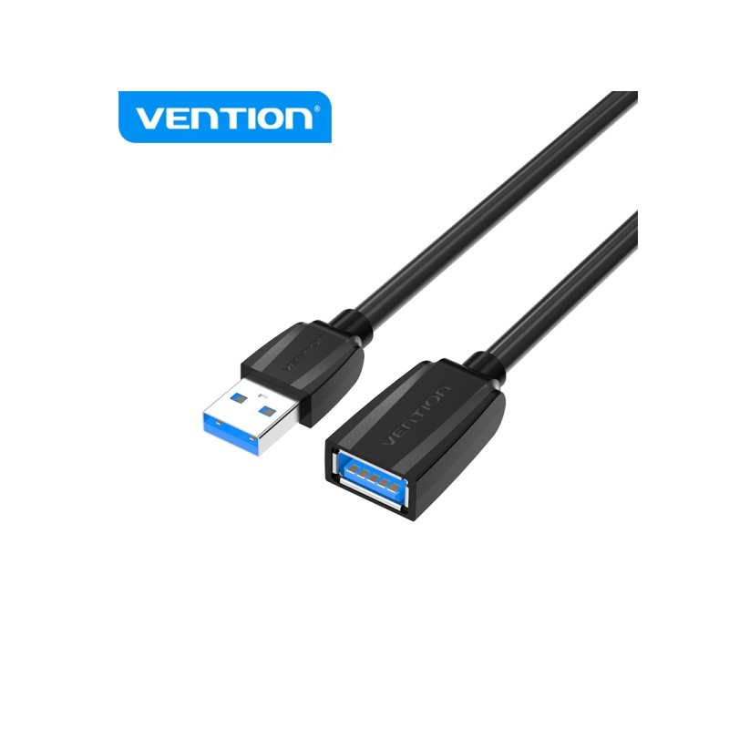 Cavo estensore USB 3.0 di Vention - Trasmissione a 5 Gbps - Connettori placcati oro - Tripla schermatura anti-interferen