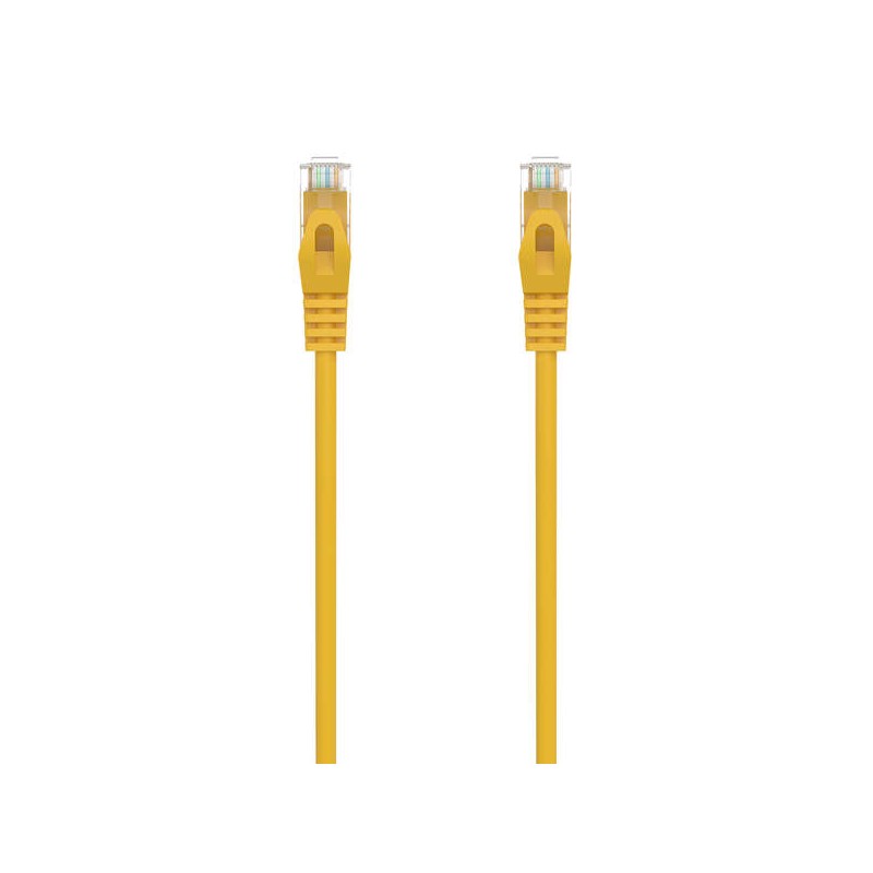 Cavo toppa del cavo di rete Aisens RJ45 LSZH CAT.6A 500 MHZ UTP AWG24 - 25CM - Colore giallo