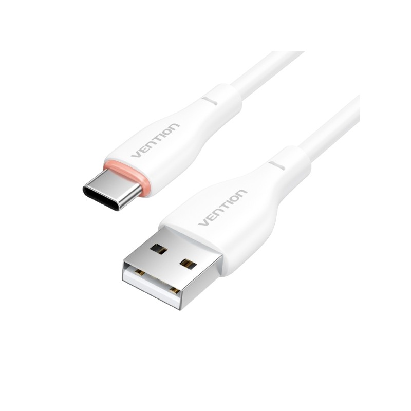 Vention Cavo di ricarica USB-A/USB-C - 480Mbps - 3A - 15W Max - Bianco - USB-A/USB-C - 480Mbps - 3A - 15W Max