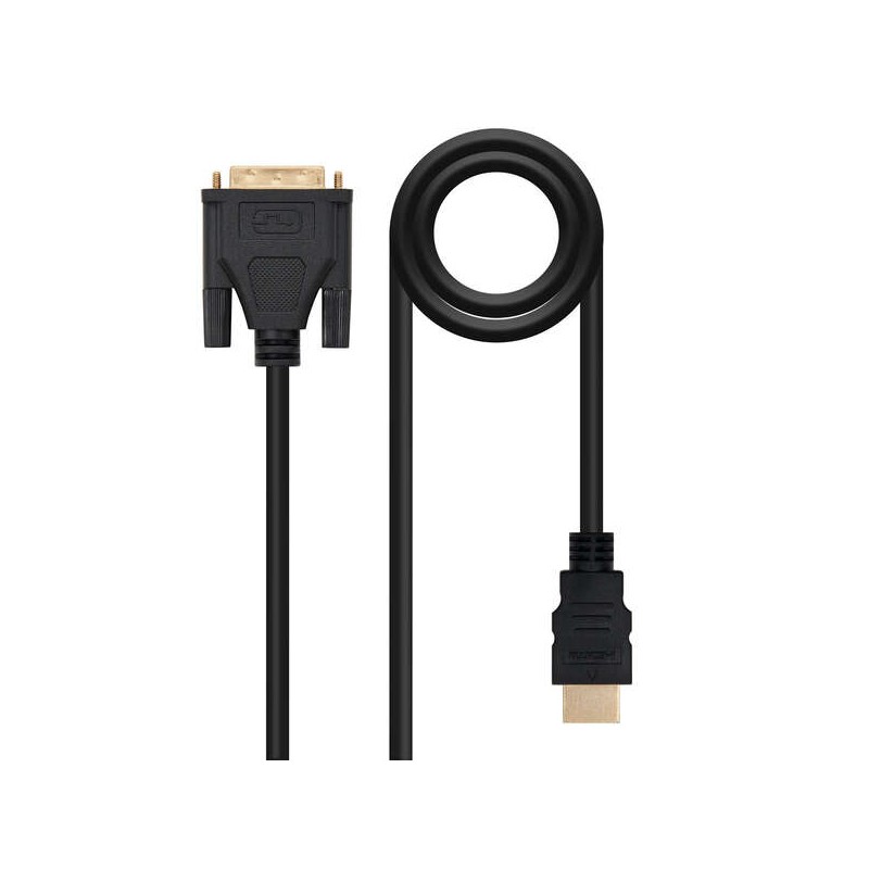 Cavo Nanocable DVI 18+5 maschio a HDMI maschio 3 m - colore nero