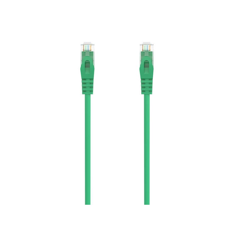 Cavo toppa del cavo di rete Aisens RJ45 LSZH CAT.6A 500 MHZ UTP AWG24 - 0.5 M - Colore verde