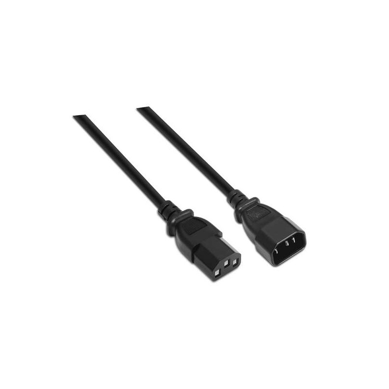 Cavo di alimentazione CPU Aisens - C13/H-C14/M - 1.5 m - 100% rame puro AWG18 - Colore nero
