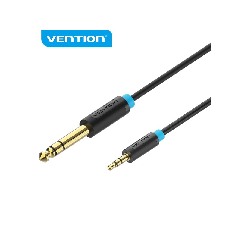Cavo audio professionale Vention ProAudio - Alta fedeltà - Connettori dorati da 6.5 mm - Colore nero