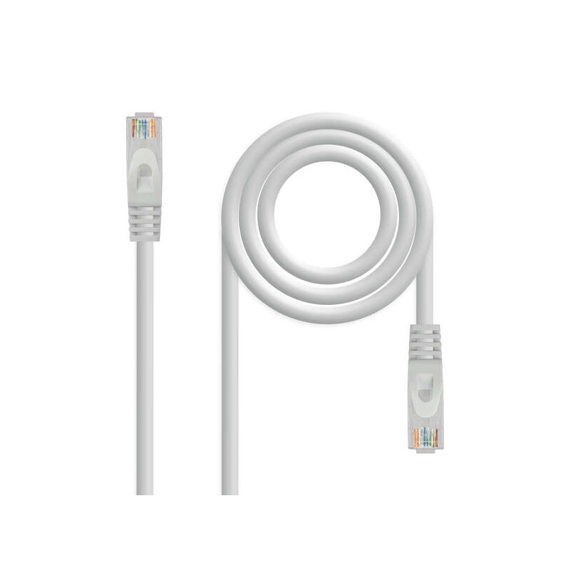 Cavo toppa per cavo di rete Nanocable RJ45 LSZH Cat.6a UTP AWG24 5m - Colore grigio