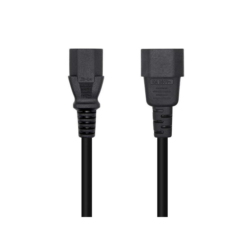 Cavo di alimentazione CPU Aisens - C13/H-C14/M - 3.0 m - 100% rame puro AWG18 - Colore nero