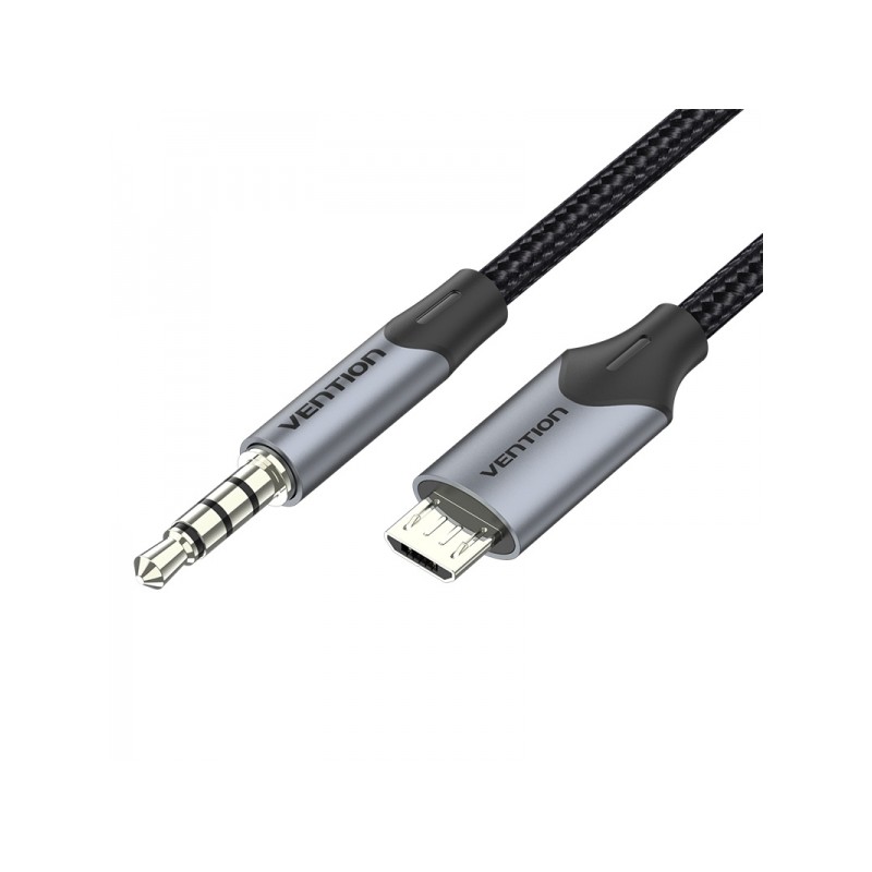 Vention Cavo audio da MicroUSB maschio a Jack 3.5 maschio - 1.5 m - Colore nero